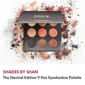 MBY SHADES BY SHAN Neural eyeshadow palette 9 Shades Never Used New in Box